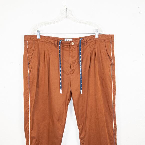 Tombolo Men's 2XL Traveler Pants in Brown drawstring - Picture 4 of 10